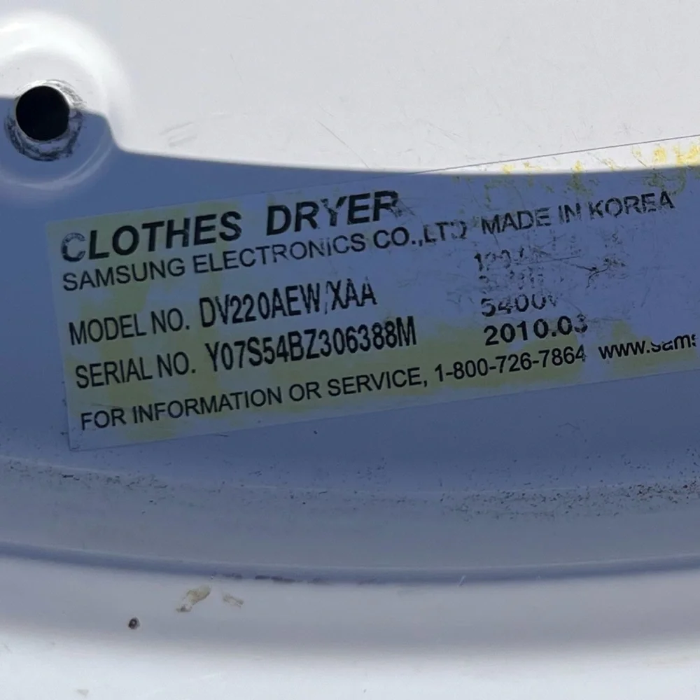 Samsung Dryer Control panel and circuit board